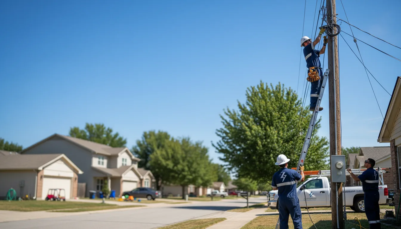 Residential electrician providing installation services in Fairbury, IL